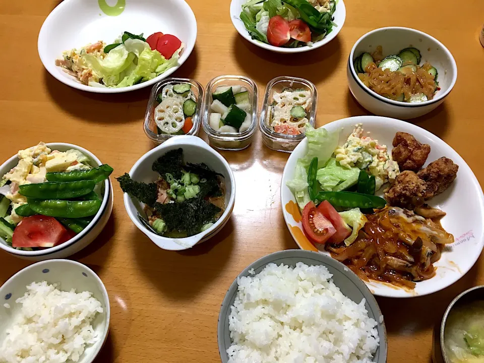 Snapdishの料理写真:昨日の夜ごはん☆2018.5.9.|kimikimiさん