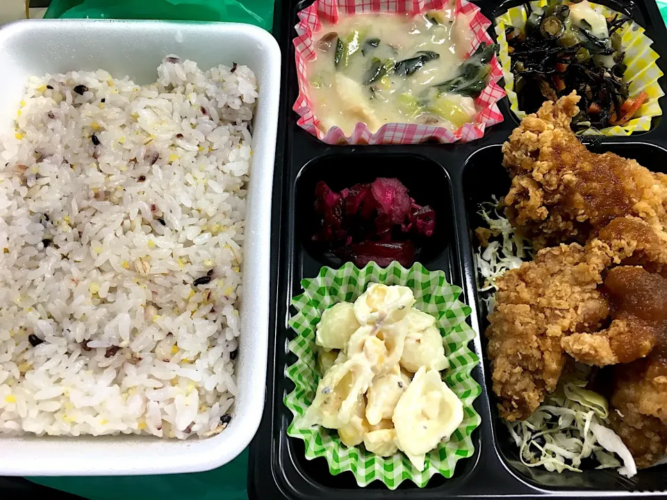 おろしポン酢唐揚げ弁当|しのぶさん