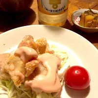 職員食堂で食べ損ねた😫から今夜は鶏マヨ！|りっとまむさん