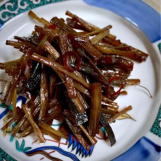 野ぶきで伽羅蕗 きゃらぶき 山菜祭りは続く あまねこ Snapdish スナップディッシュ Id By0vra