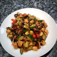 Vegan Ginger Soy Tofu Stir Fry|Sandyさん