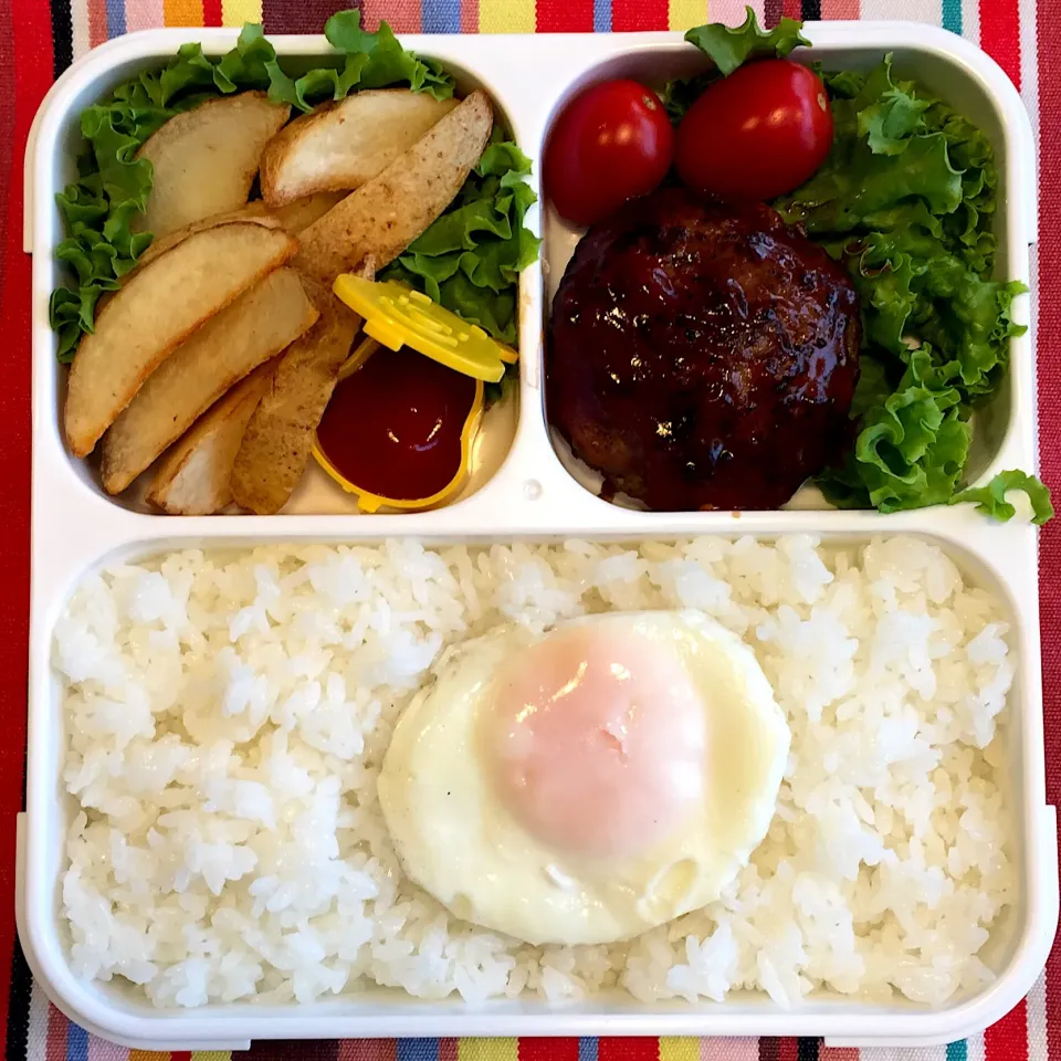 ロコモコ弁当🍱 #弁当記録|アチコさん