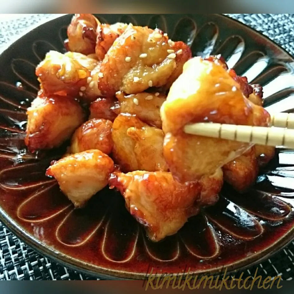 #我が家の料理
安くて美味しい〜
ぼんじりの甘タレ炒め|kimi=kimi🌼Kitchenさん