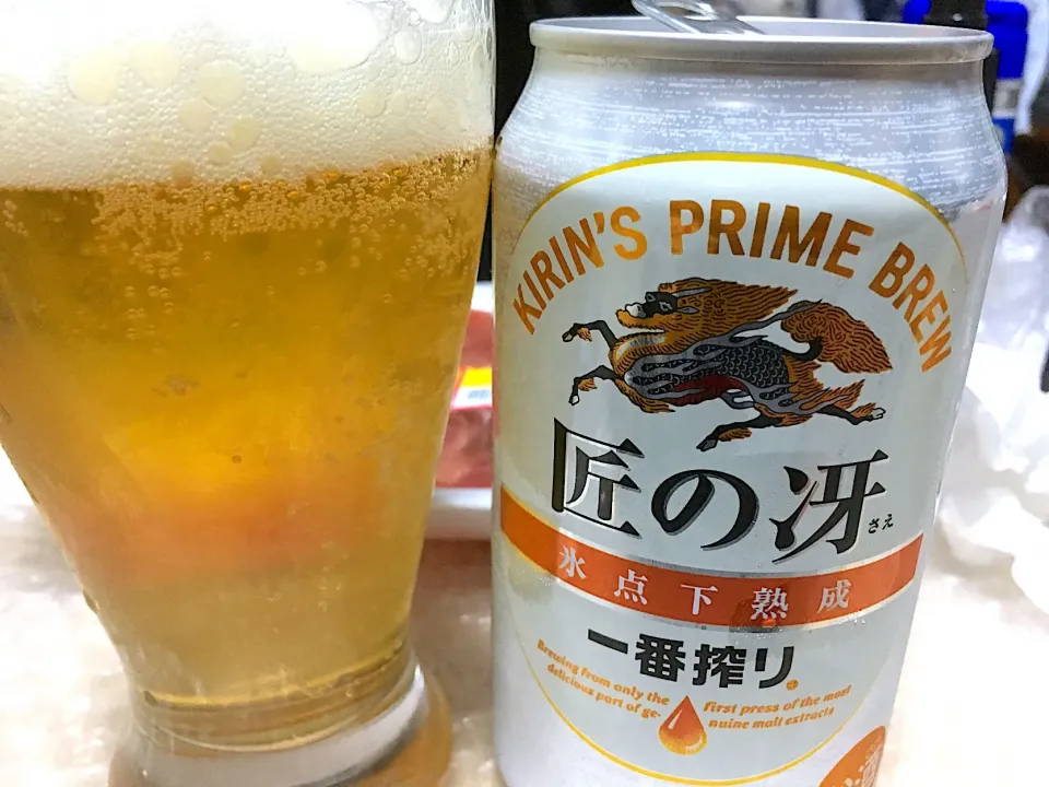 一番搾り 匠の冴 氷点下熟成 キリンビール🍺 #ビール  #一番搾り #氷点下熟成  #キリンビール  #新発売  #生ビール  #麦芽100 #匠の冴|sakumaさん