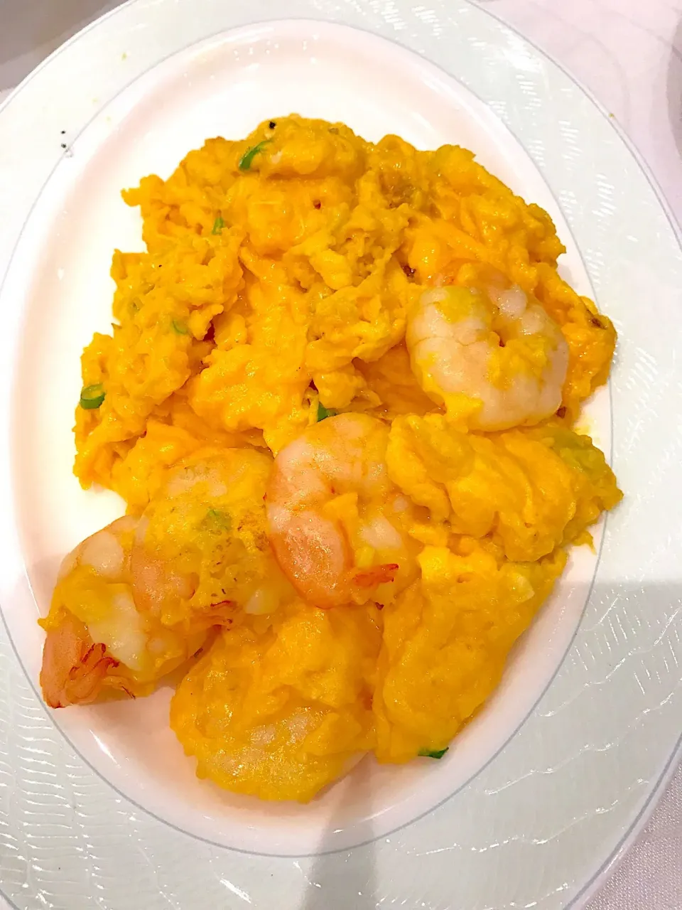 Sautéed shrimps with scrambled egg|Sky Blueさん