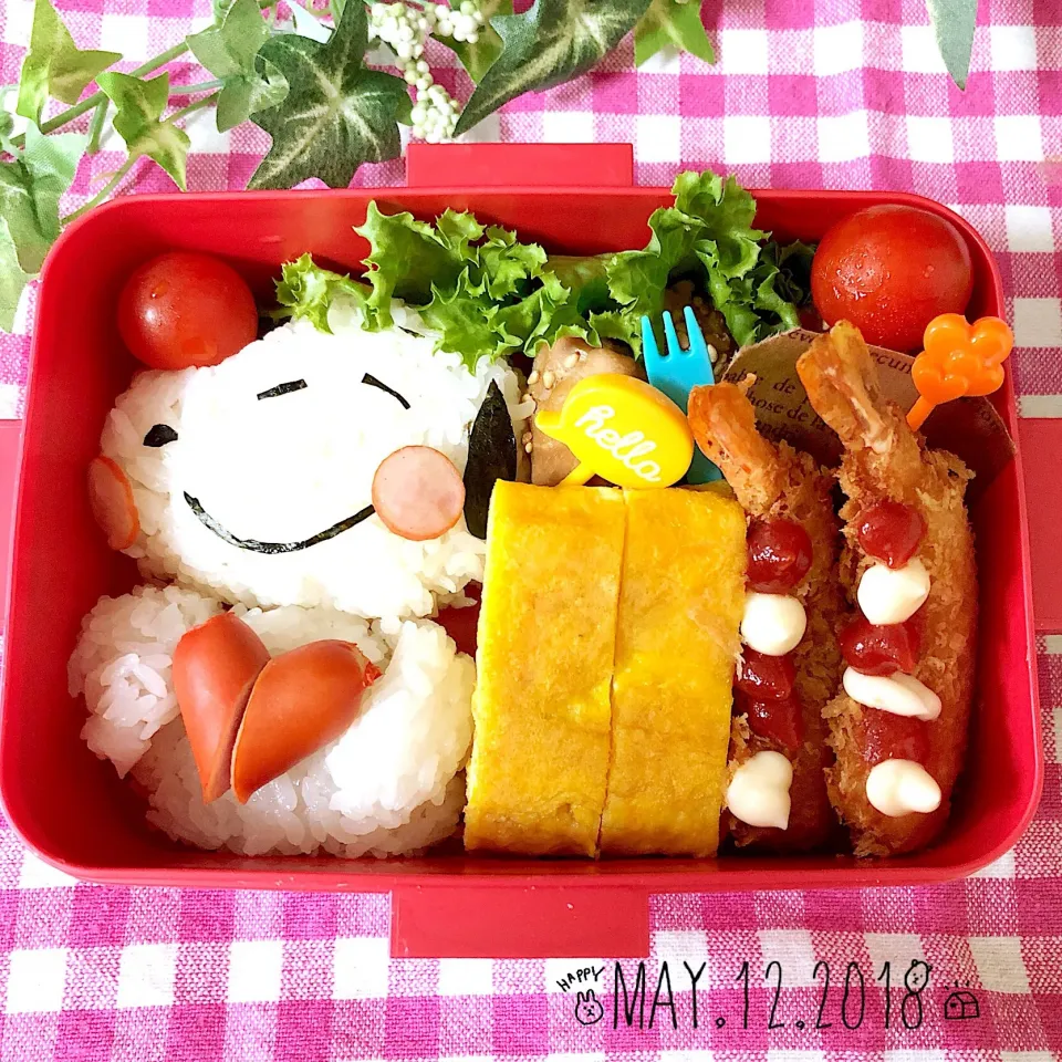 #スヌーピー弁当 #キャラ弁|ちかの献立表♪さん