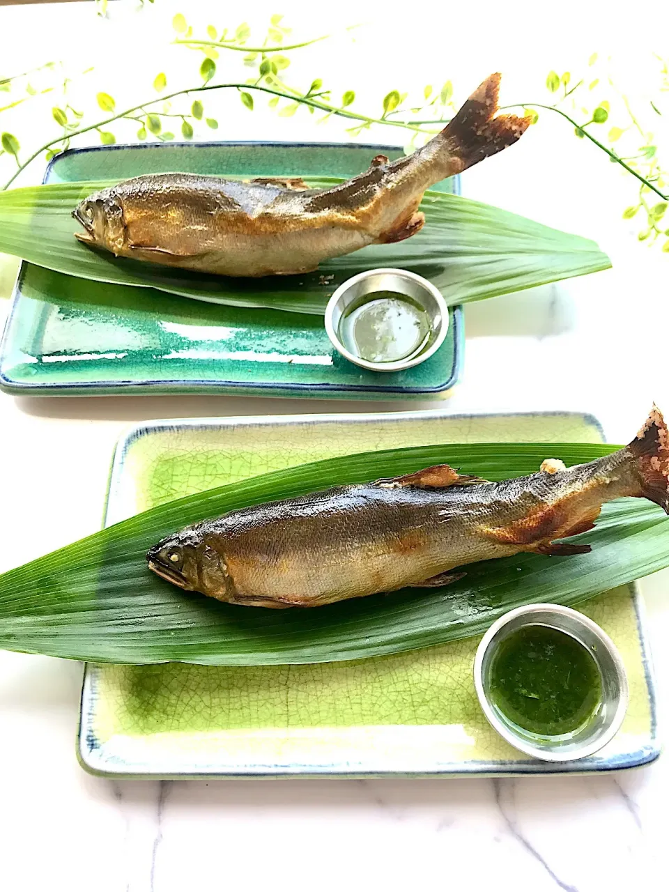 鮎の塩焼きと蓼酢もどき|Tomokoさん