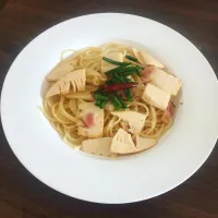 たけのこ🎋とベーコン🥓のパスタ🍝|Kazuma Yamadaさん