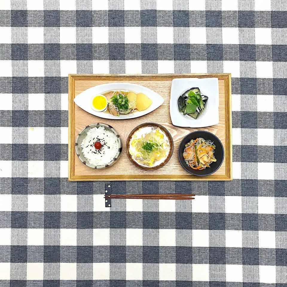 Snapdishの料理写真:余った食材de晩ごはん。|omoさん