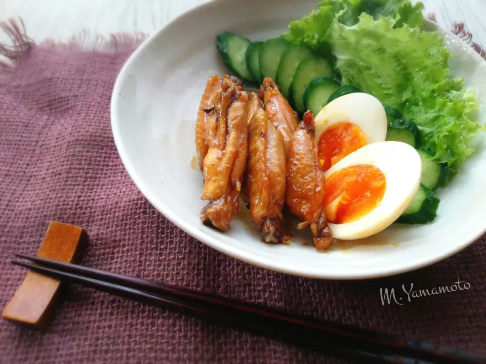 鶏手羽中のオレンジジュース煮🍊|真希さん