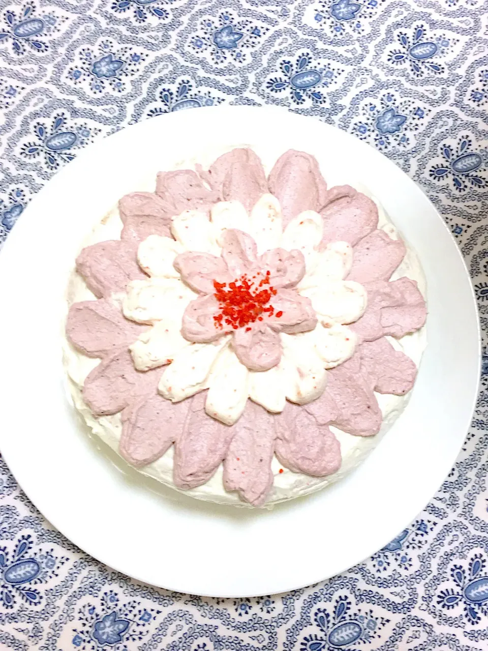 母の日に紫芋ペダルケーキ🎂いただきました|sakuraさん