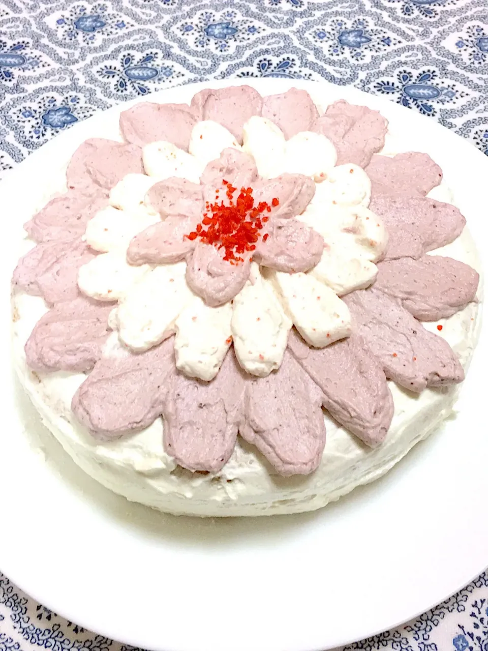 母の日に紫芋ペダルケーキ🎂いただきました〜|sakuraさん