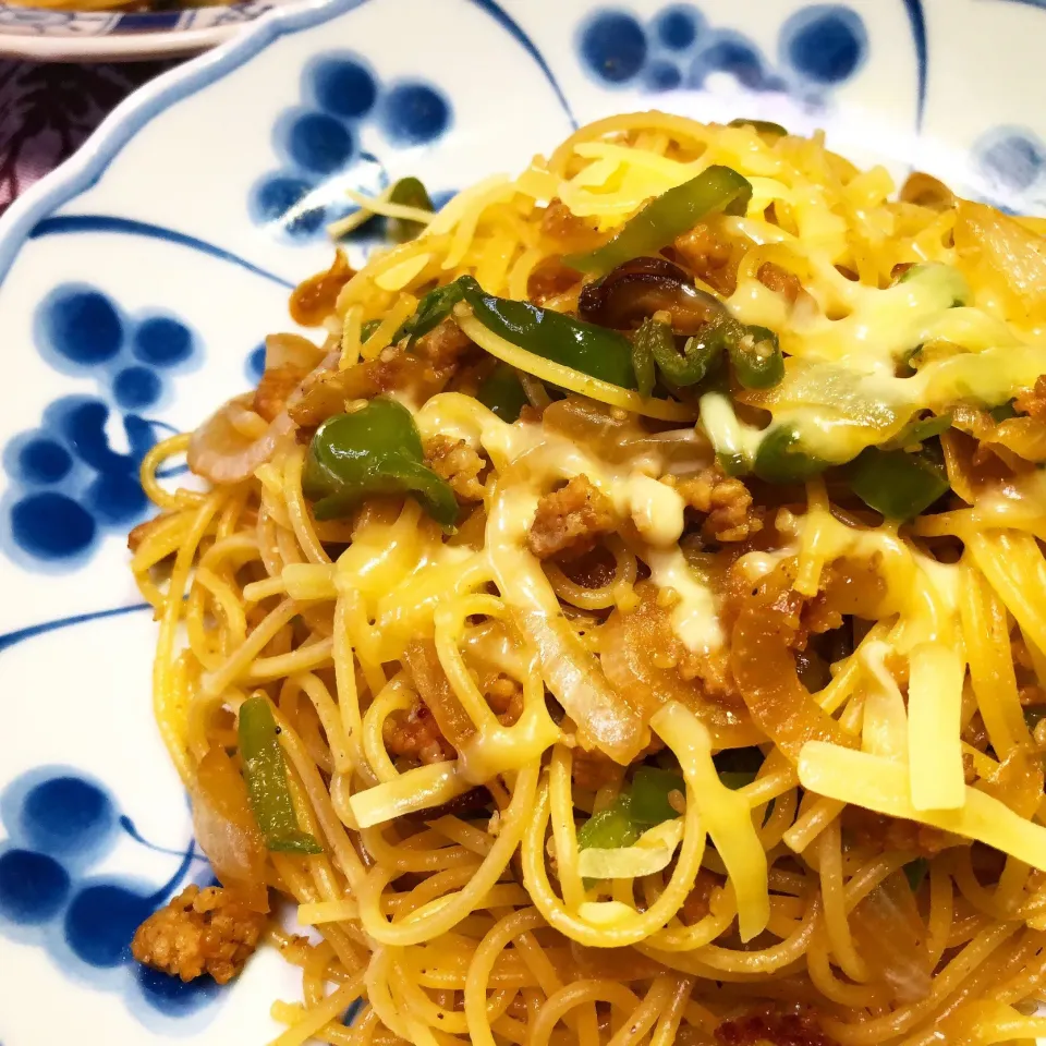 豚ひき肉の和風パスタ|Cuisineさん