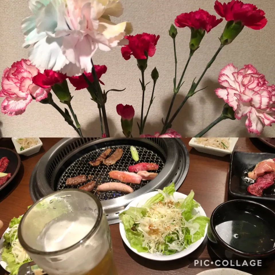 Snapdishの料理写真:母の日ランチ🎵焼肉✨|kiyominさん