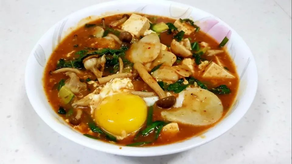 spucy scallop and tofu stew|steven z.y.さん