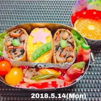 Snapdishの料理写真:女子高生弁当|ちえちゃんさん