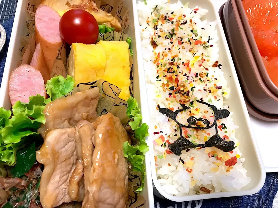 女子高校生用 パンダ海苔弁当5？|riorieさん