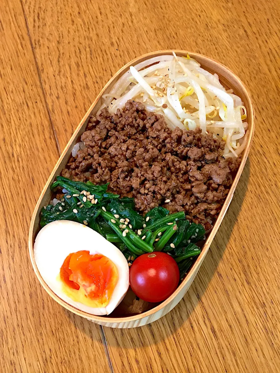 高校生息子のお弁当  ビビンパ丼|まつださんさん