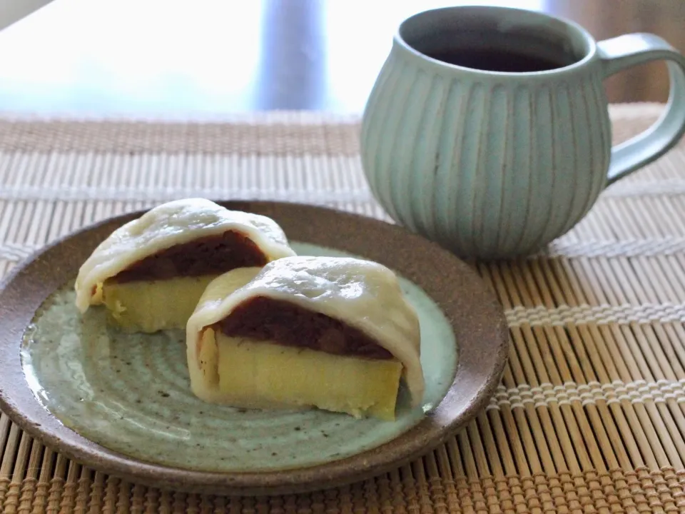 Snapdishの料理写真:今日の朝ごはんは、いきなり団子|sono.kさん