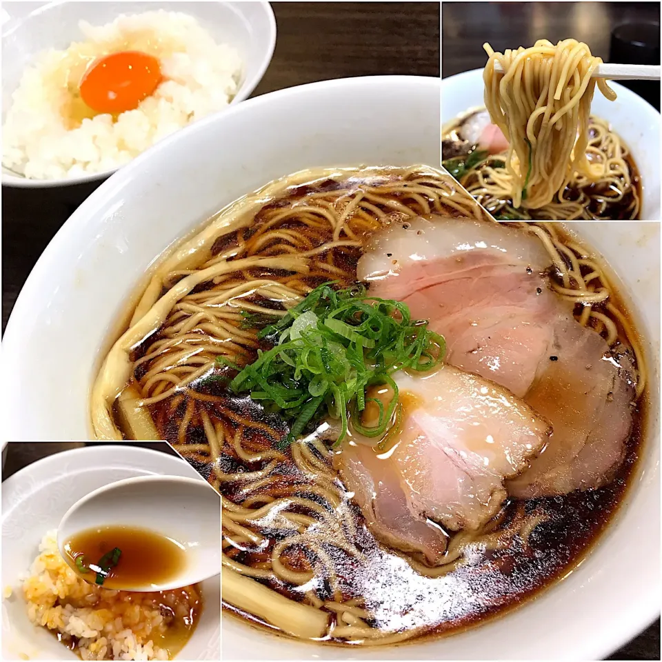 醤油ラーメン＋お昼のごはん@かしわぎ(東中野)|塩豚骨さん