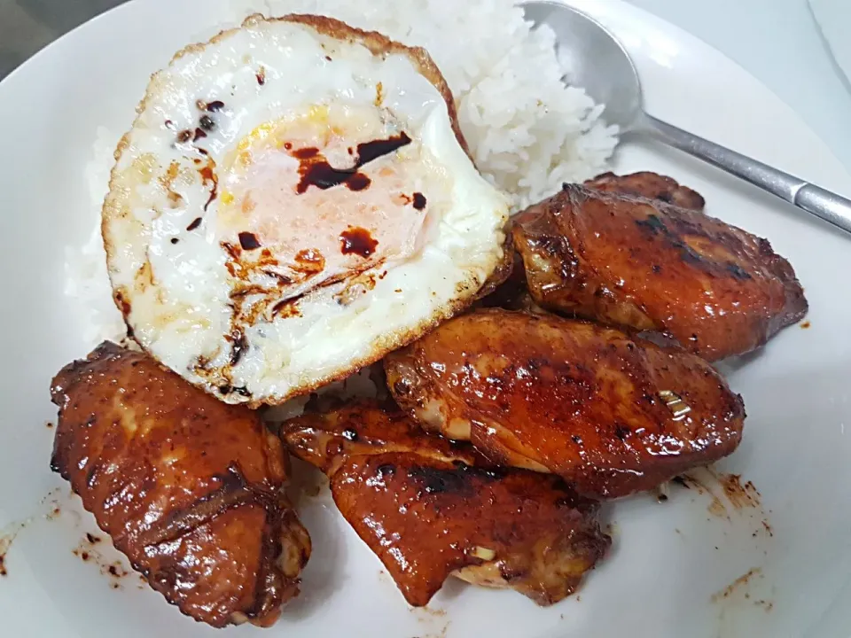 Lemongrass ginger sesame chicken with rice 😋😍|🌷lynnlicious🌷さん