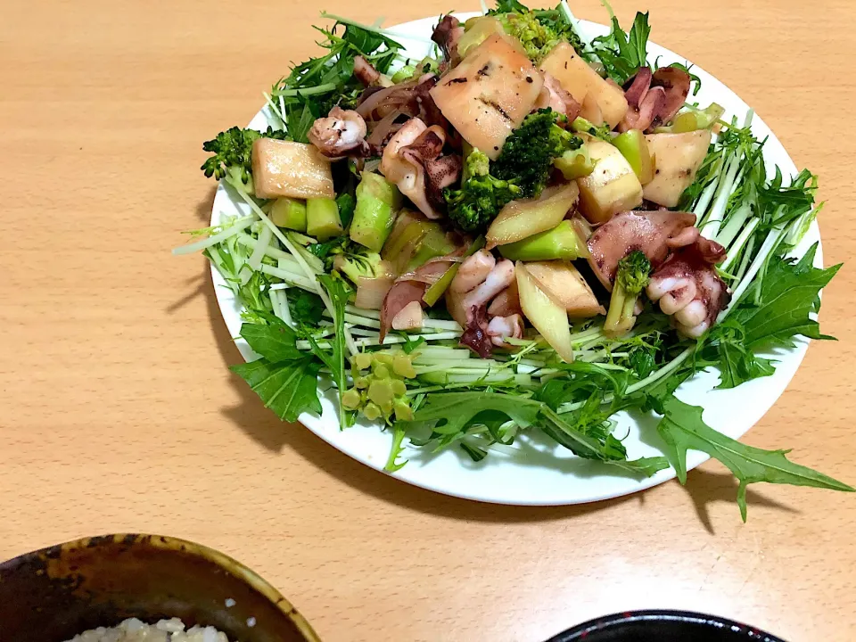 富士子🍒🐰🍓さんの料理 ホタルイカと長芋のソテー|ちえちゃんさん