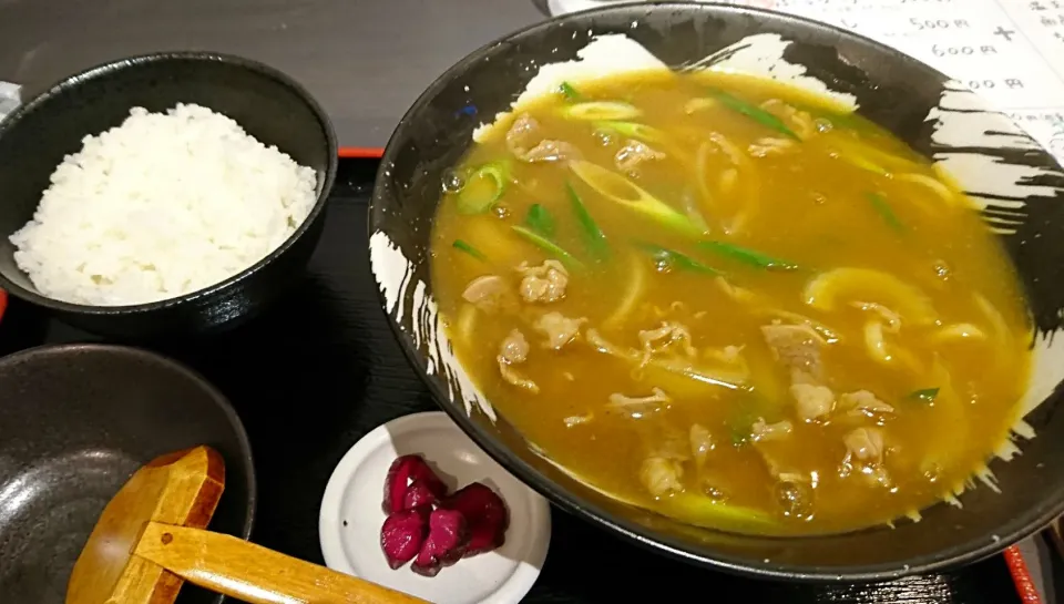 Snapdishの料理写真:カレーうどんライスセット|哲さん