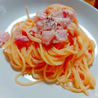 Snapdishの料理写真:明太子・クリームスパゲティ🎵|chisatoさん