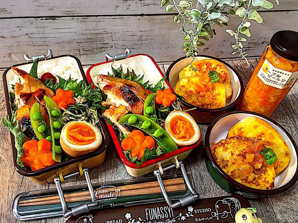 簡単酢で鶏の照り焼き弁当🍱|あつみんさん