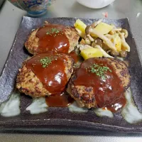 Snapdishの料理写真:チーズインハンバーグ|みのるさん