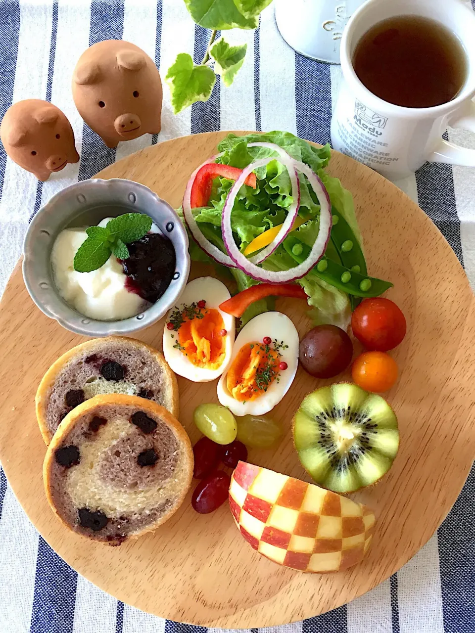 Snapdishの料理写真:本日の朝ごはん☺︎|むーさん