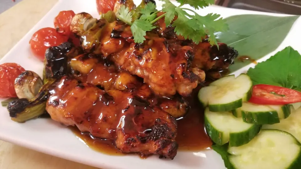 Chicken Yakitori W/Bourbon Glaze|SONN'Sさん