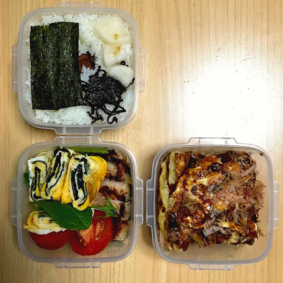 今日のお弁当‼︎ 17 May
 #お弁当  #弁当  #obento  #bento  #早朝出勤  #お好み焼き弁当  #実家のお母ちゃん  #大阪芸術大学短期大学部  #野菜たっぷり|Yoshinobu Nakagawaさん