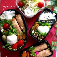 Snapdishの料理写真:JK&DKのお弁当♪
#おにぎり君