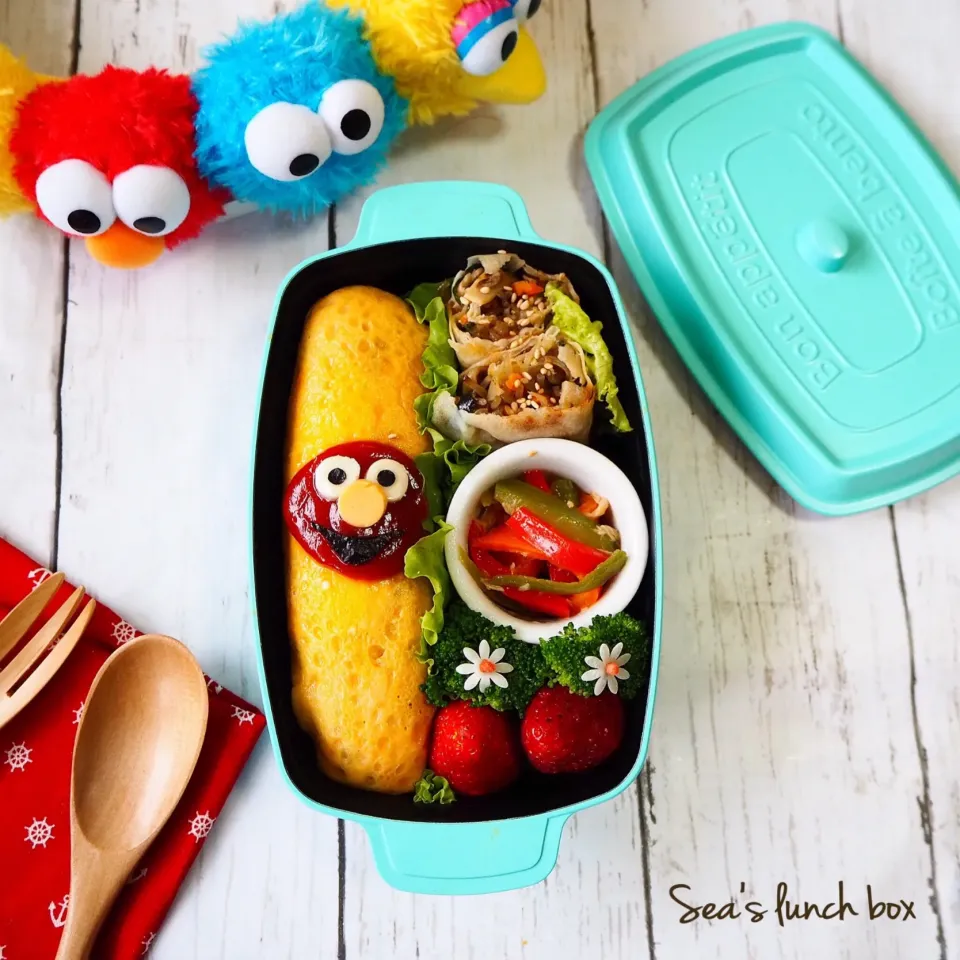 エルモのオムライス弁当|seaさん