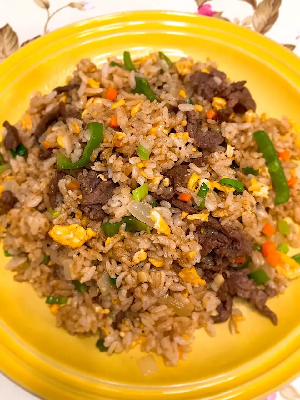 green pepper with beef fried rice沙茶青椒牛肉炒飯|Angelさん