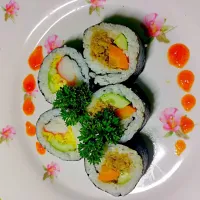 #sushichickenteriyaki #sushicrabstick#onedishmeal|ary dimitryさん