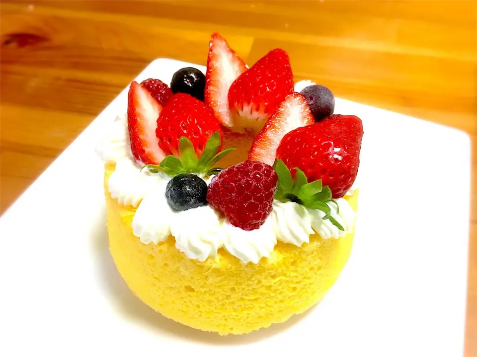 母の日ケーキ#シフォンケーキ#ふわふわ|Tsugumiさん