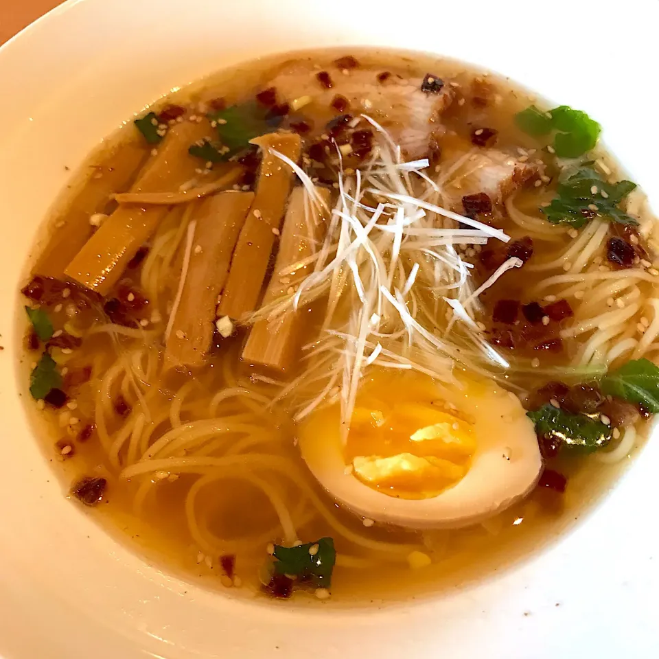 グルテンフリーの雑穀麺の塩ラーメン|ともこさん