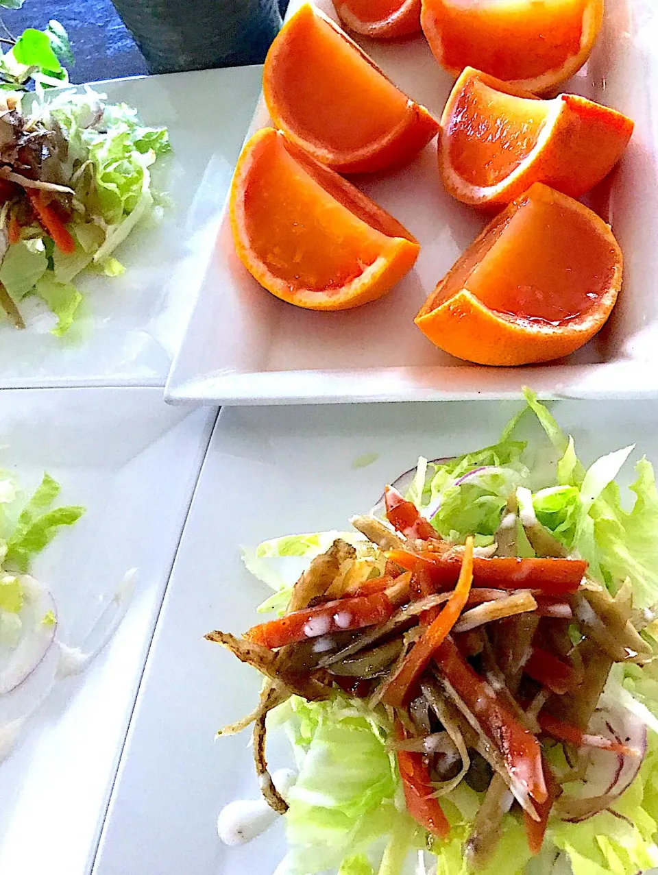 きんぴらごぼうサラダ🥗とグレープフルーツゼリー|シュトママさん