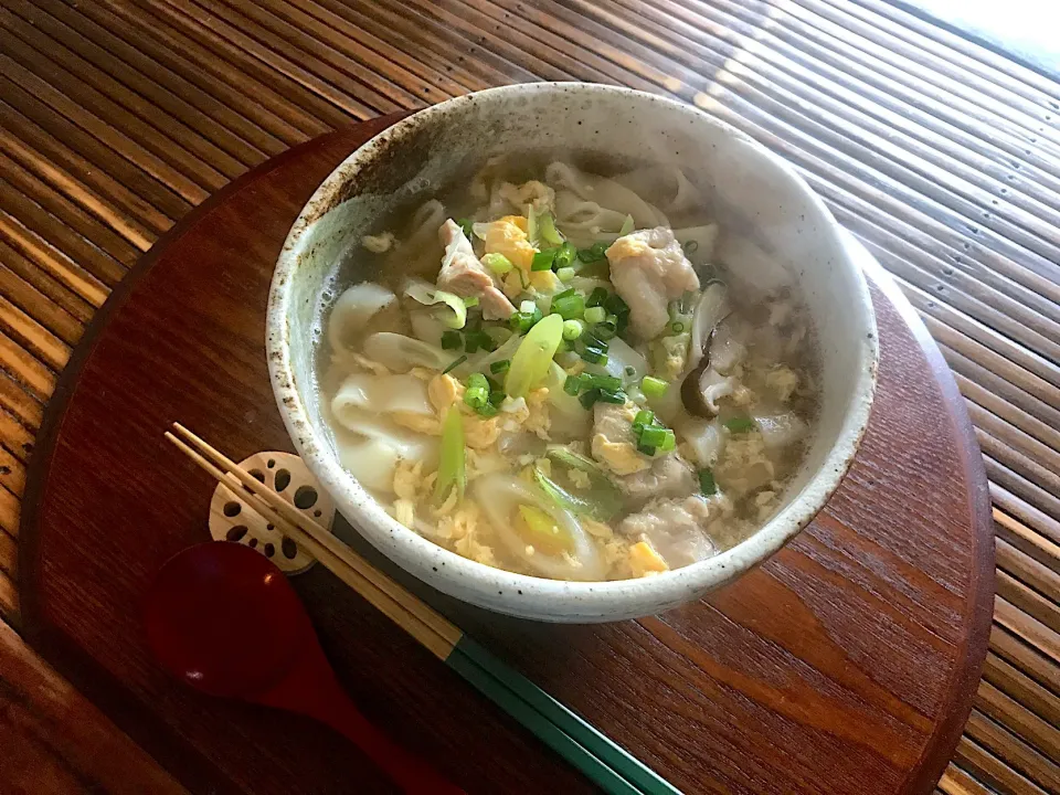 Snapdishの料理写真:かき玉うどん|よっすぃさん