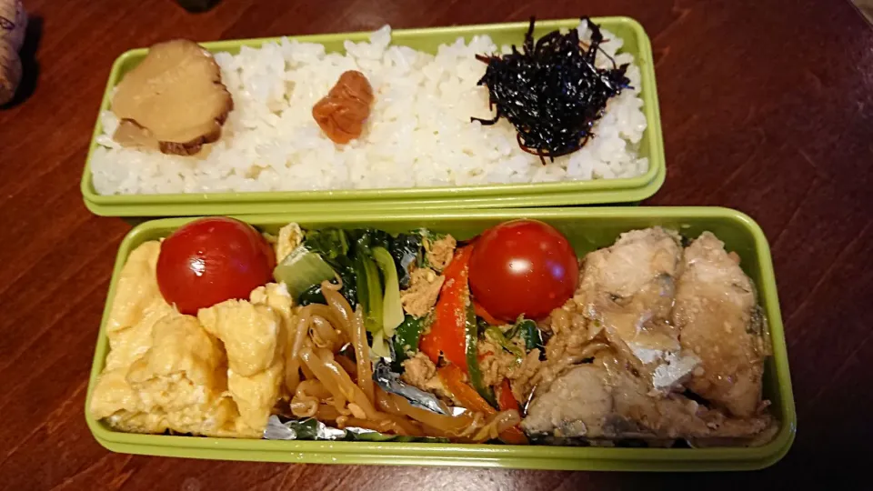 鯖味噌煮弁当
 #今日のお弁当|りょーさん