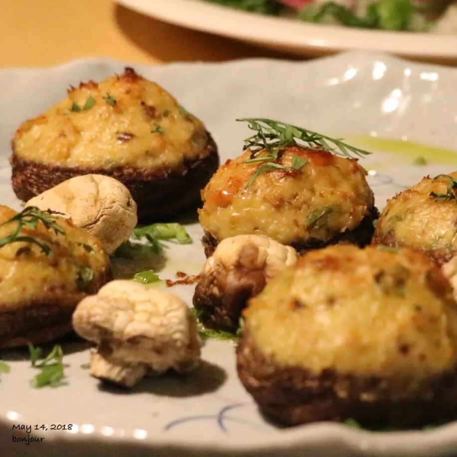 しいたけの鶏胸ひき肉の詰物グリル|yasuko murakamiさん