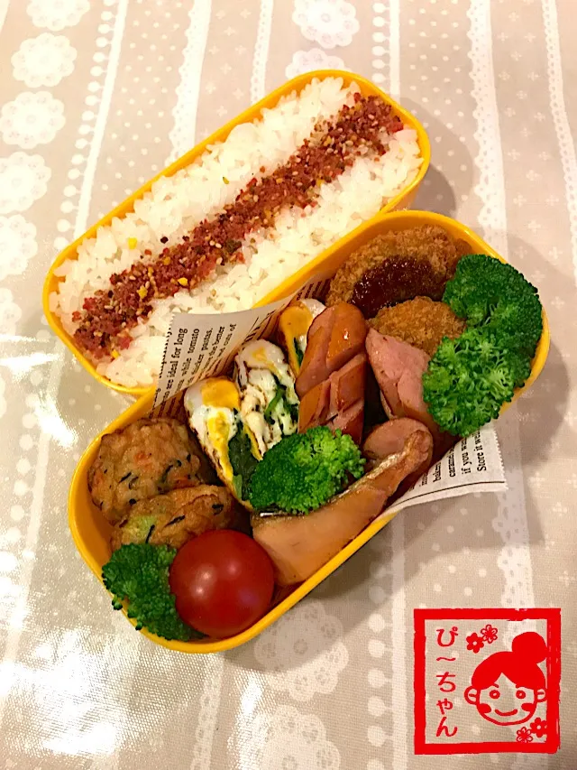 Snapdishの料理写真:次女☆高校生弁当😊186日目|☆ぴ〜ちゃん☆さん