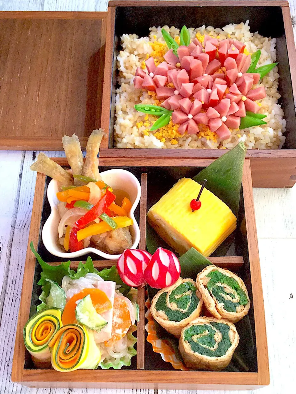 発芽玄米フラワー弁当🌼|Mayumi Konishiさん