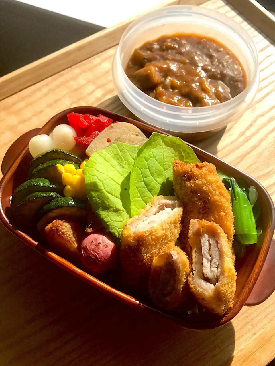 カツカレー弁当|二キィさん