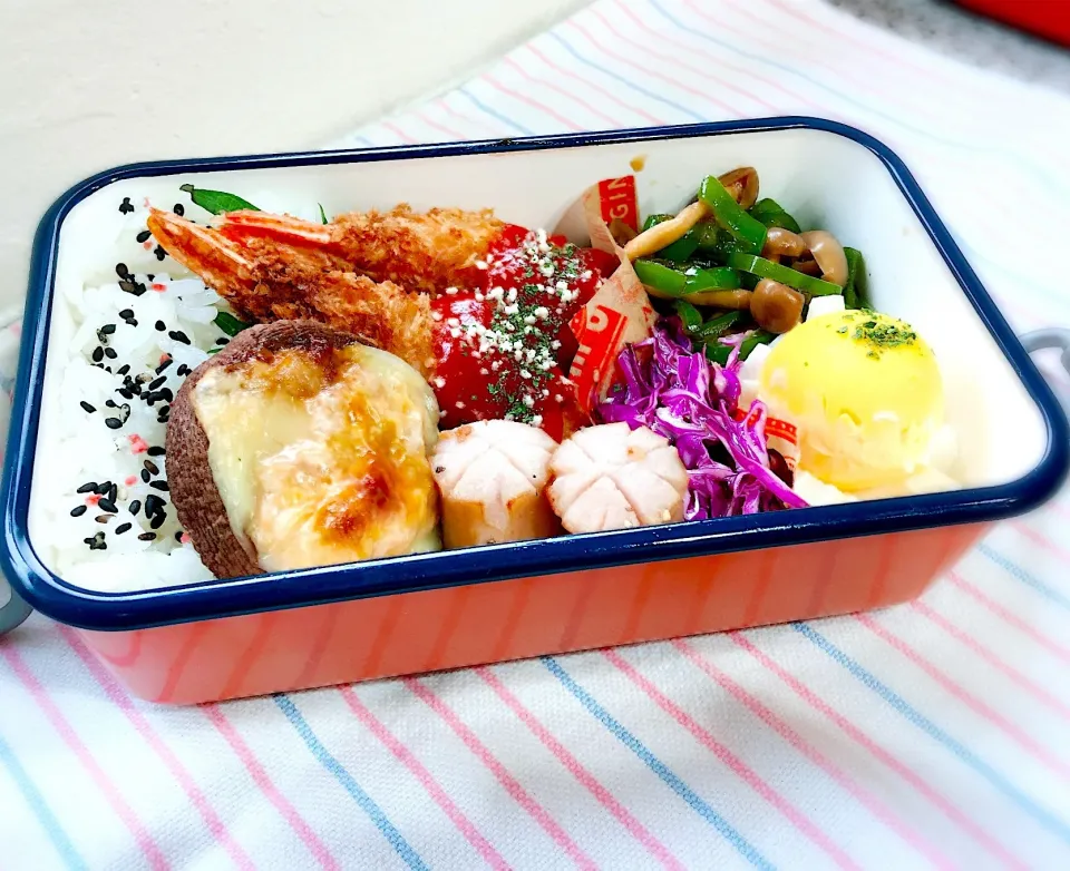 Snapdishの料理写真:火曜日簡単自分弁当♪|ちーちゃんさん