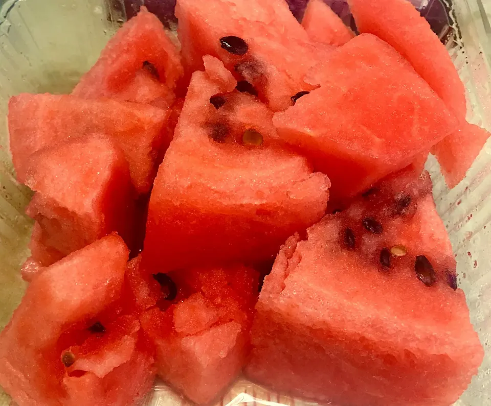 Snapdishの料理写真:今年はじめてのスイカ🍉😋|Shin_chanさん