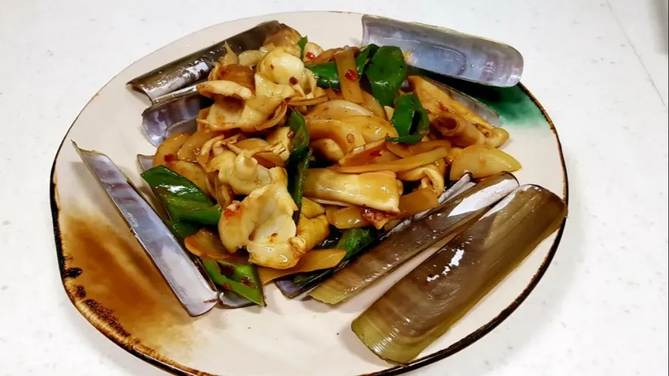 saute razor clams|steven z.y.さん