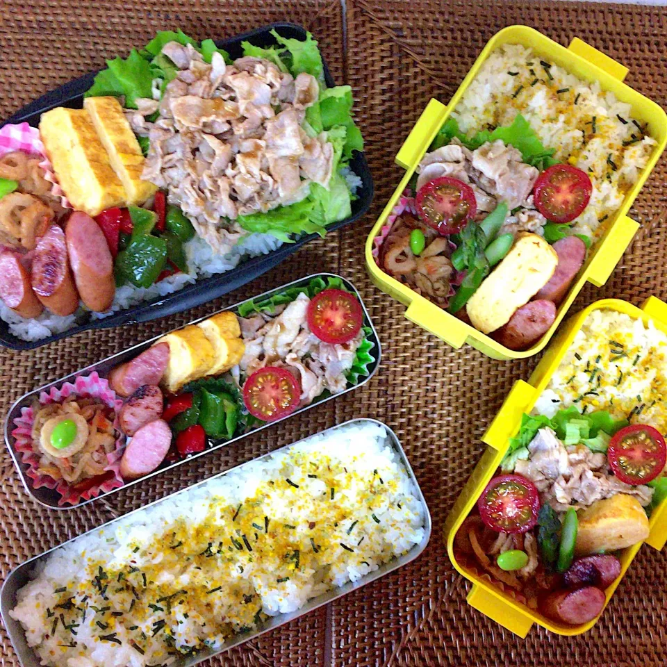 #中高生弁当  #父ちゃん弁当  #のっけ弁当 #冷しゃぶ弁当|よちこさん